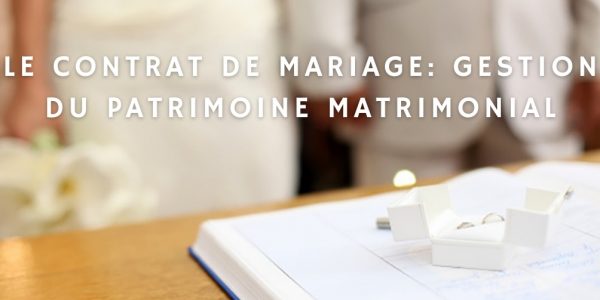 contrat mariage